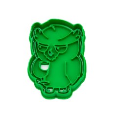 Sova s vínem | dvoudílné vykrajovátko