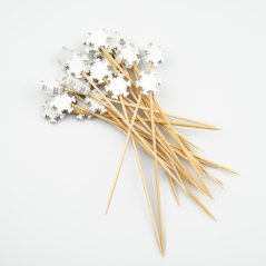 Vločka 3 vánoční dekorační zápich 12 cm