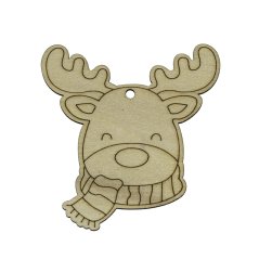 Sob vánoční dřevěná omalovánka 90 mm