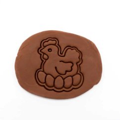 Slepička s vajíčky | dvoudílné vykrajovátko