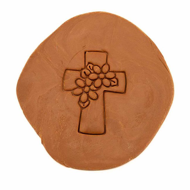 Kříž s květy | dvoudílné vykrajovátko