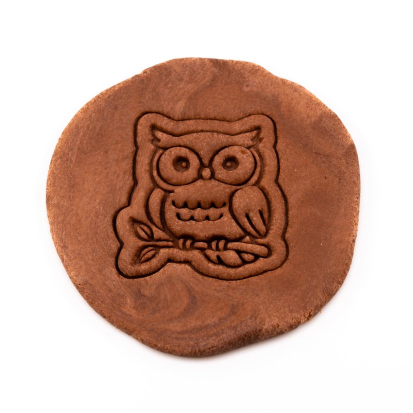 Sova na větvi | dvoudílné vykrajovátko