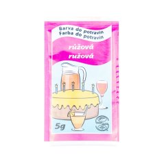 Růžová potravinářská barva prášková (5 g)