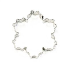 Vroubkovaná kytička velká | vykrajovátko se středem