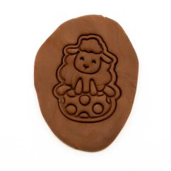 Beránek s vajíčkem | dvoudílné vykrajovátko