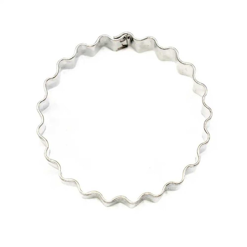 Vroubkované kolečko velké | vykrajovátko se středem