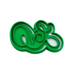 Nápis LOVE | dvoudílné vykrajovátko