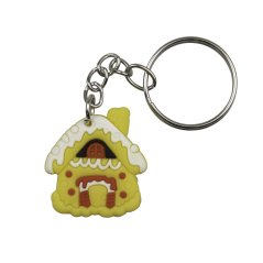 Chaloupka vánoční klíčenka gumová 35 mm