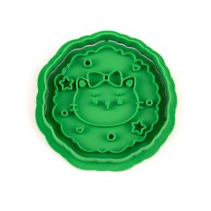 Kočka s věncem | dvoudílné vykrajovátko