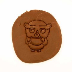 Sova s kávou | dvoudílné vykrajovátko