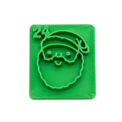 Santa s číslem 24 | razítko pro adventní kalendář