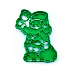 Santa se zvonkem | dvoudílné vykrajovátko