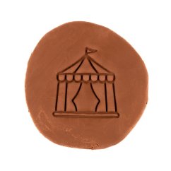 Cirkusový stan 2 | dvoudílné vykrajovátko