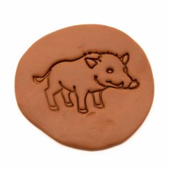 Divoké prase | dvoudílné vykrajovátko