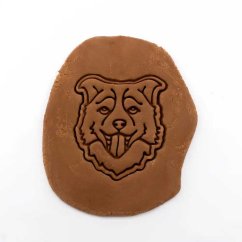 Border kolie - hlava | dvoudílné vykrajovátko