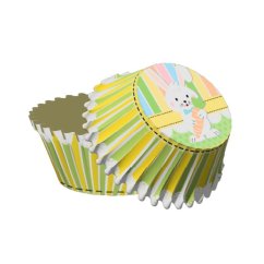 Velikonoční zajíček 2 | papírové košíčky na muffiny a cupcakes | 50 ks