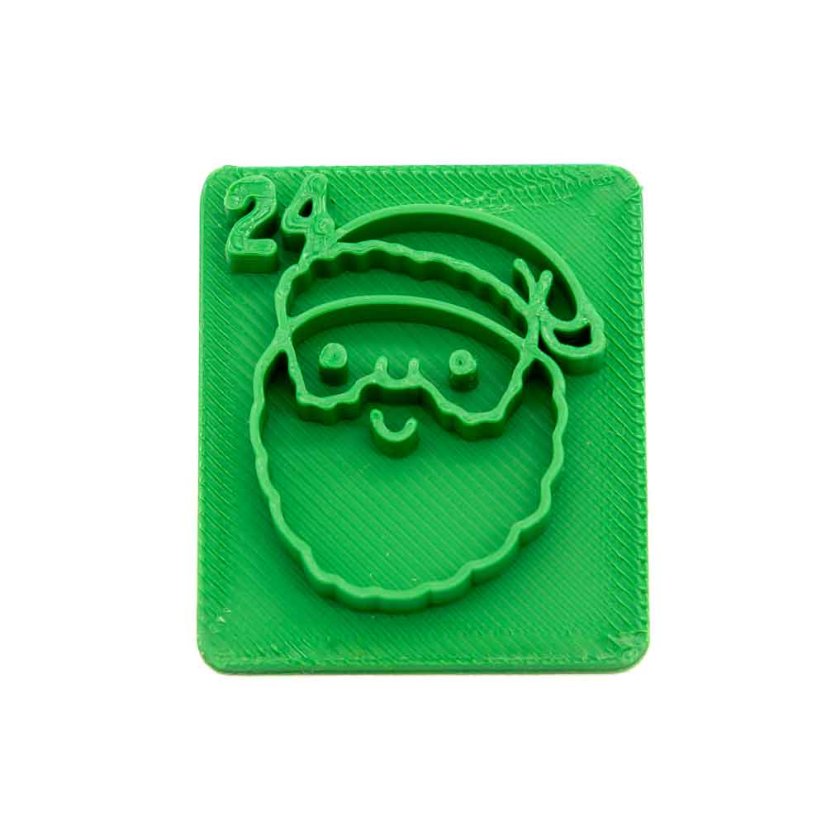 Santa s číslem 24 | razítko pro adventní kalendář