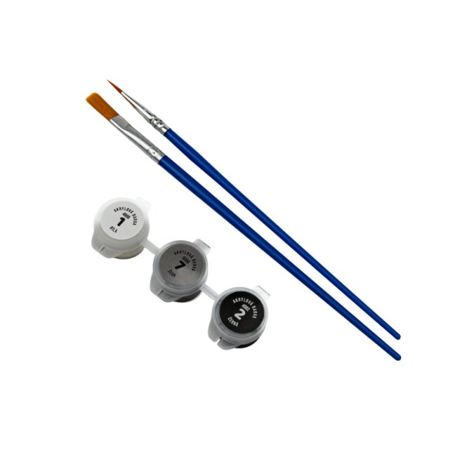 Bílý žralok | pohyblivá 3D omalovánka + barvy a štětec