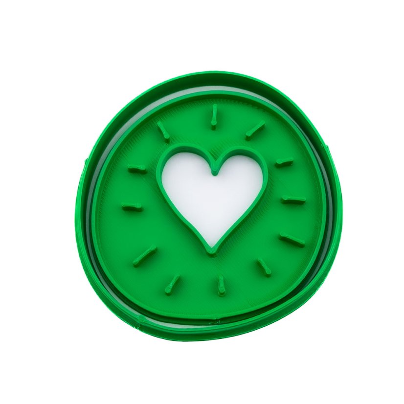 Zářící srdce | dvoudílné vykrajovátko