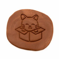 Kočka v krabici | dvoudílné vykrajovátko