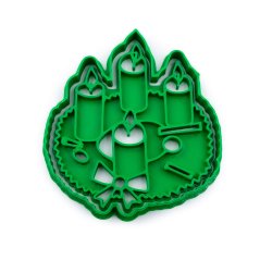 Adventní věnec | dvoudílné vykrajovátko