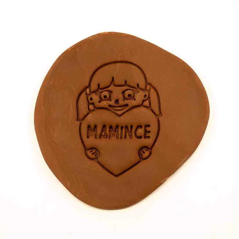 Dívka se srdcem | dvoudílné vykrajovátko