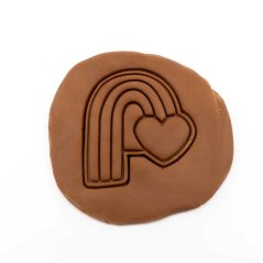 Duha - srdce | dvoudílné vykrajovátko