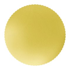 Zlatá metalická dortová podložka 28 cm + 5x krajková bílá podložka