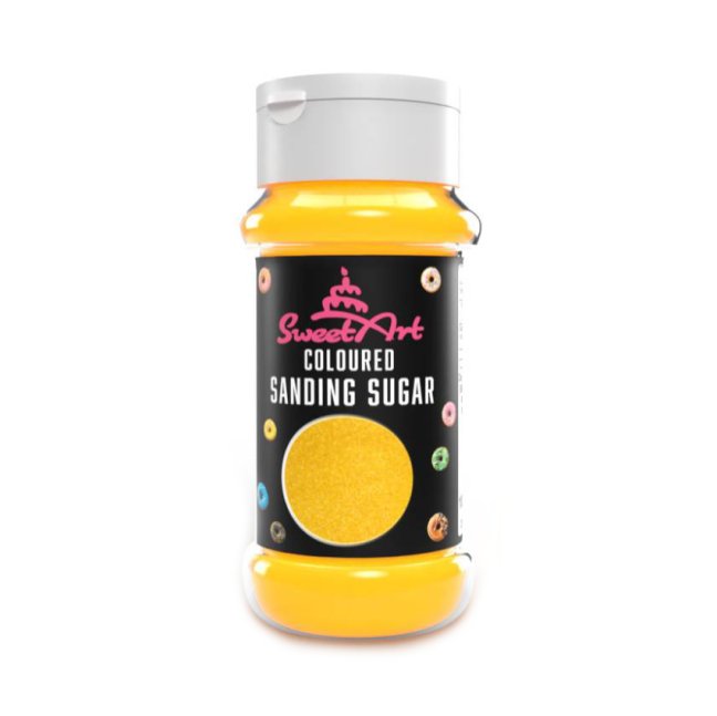 Dekorační cukr - Žlutý - SweetArt (100g)