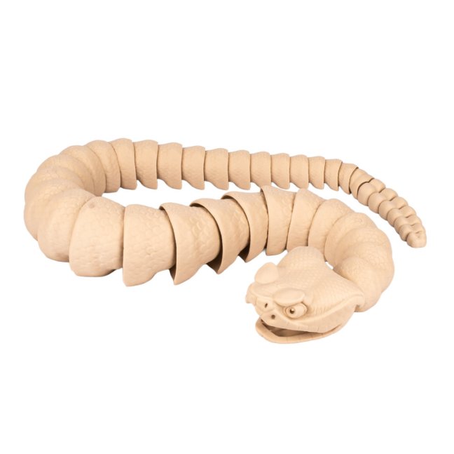 Chřestýš | pohyblivá 3D omalovánka + barvy a štětec