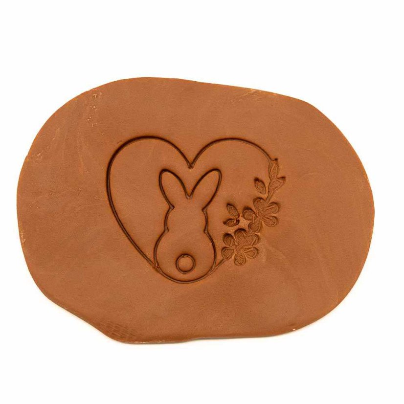 Srdce se zajíčkem | dvoudílné vykrajovátko