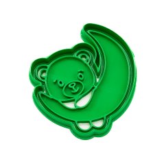 Medvídek s měsícem | dvoudílné vykrajovátko