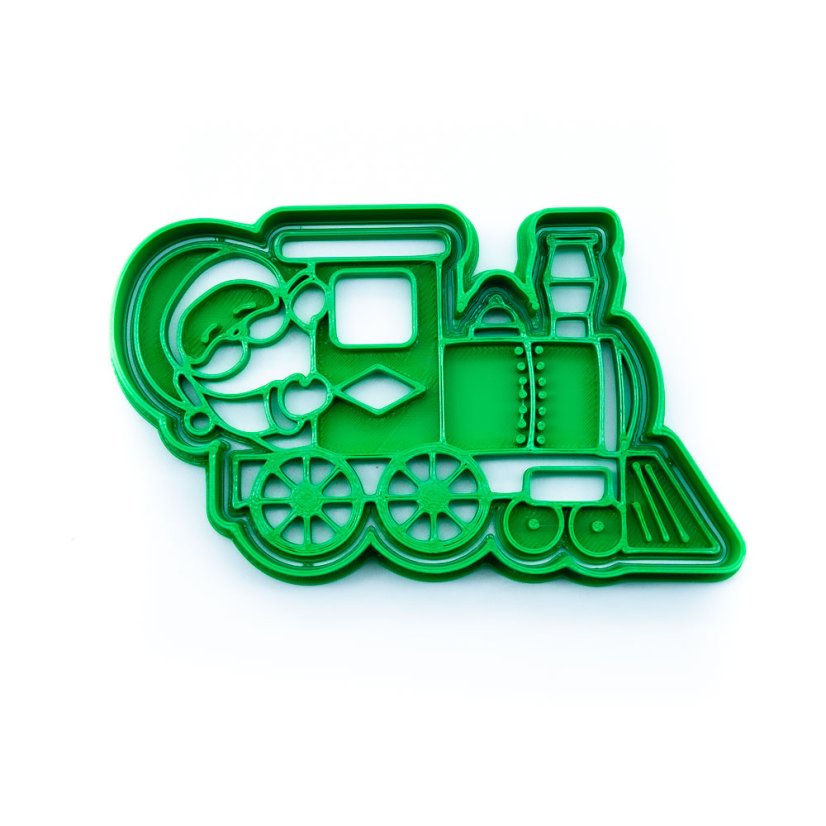 Vánoční lokomotiva 2 | dvoudílné vykrajovátko