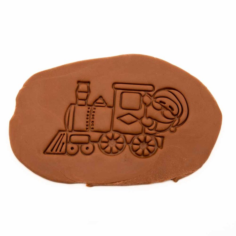 Vánoční lokomotiva 2 | dvoudílné vykrajovátko