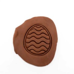 Vejce - vlnky | dvoudílné vykrajovátko