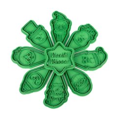 Vánoční kornouty - talíř | sada vykrajovátek