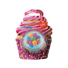 Balónky barevné | papírové košíčky na muffiny a cupcakes | 50 ks