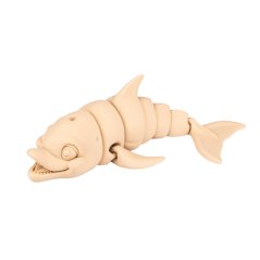 Delfín | pohyblivá 3D omalovánka + barvy a štětec