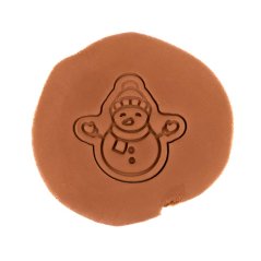 Sněhulák s čepicí | dvoudílné vykrajovátko