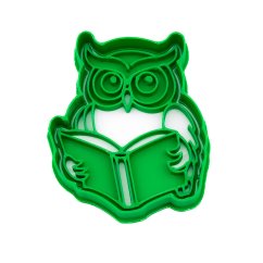 Sova s knihou | dvoudílné vykrajovátko