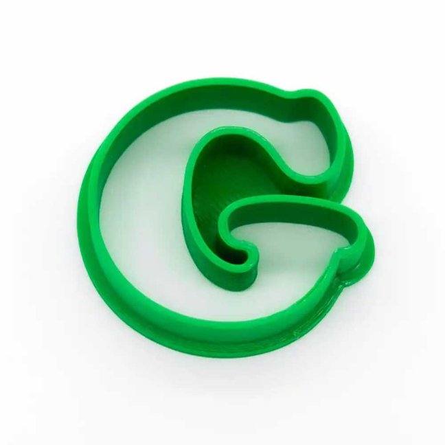 Písmeno G - základní | vykrajovátko - Velikost: 5 cm