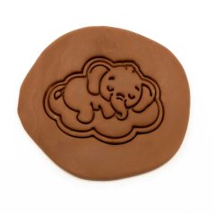 Slůně na obláčku | dvoudílné vykrajovátko