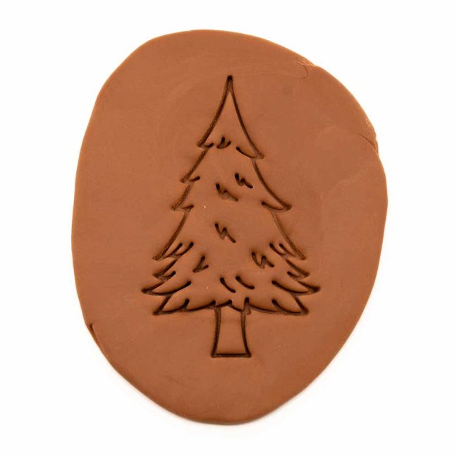 Jehličnatý strom | dvoudílné vykrajovátko