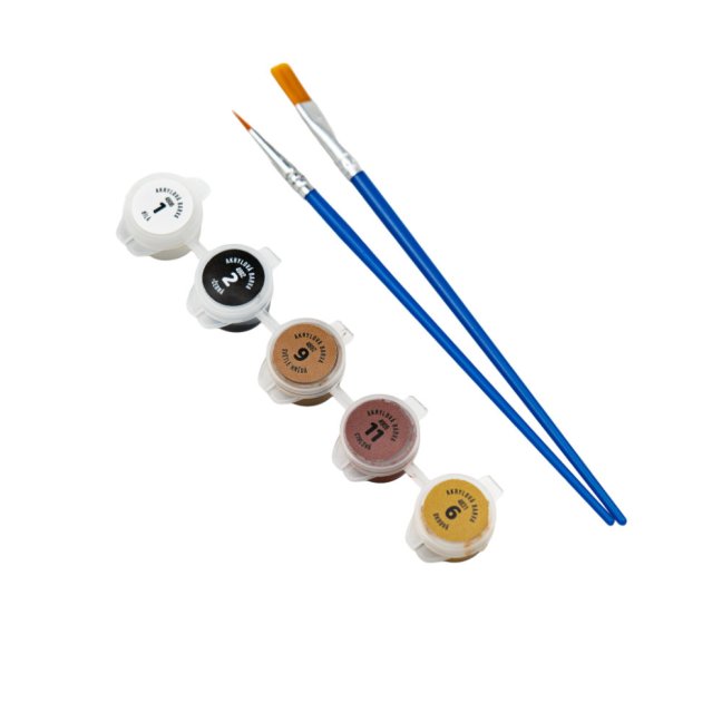 Agama Vousatá | pohyblivá 3D omalovánka + barvy a štětec