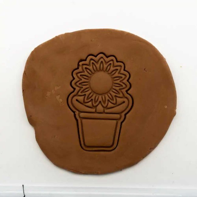 Květina v květináči 4 | dvoudílné vykrajovátko