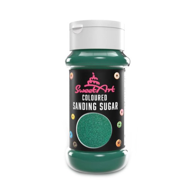 Dekorační cukr - Smaragdově zelený - SweetArt (100g)