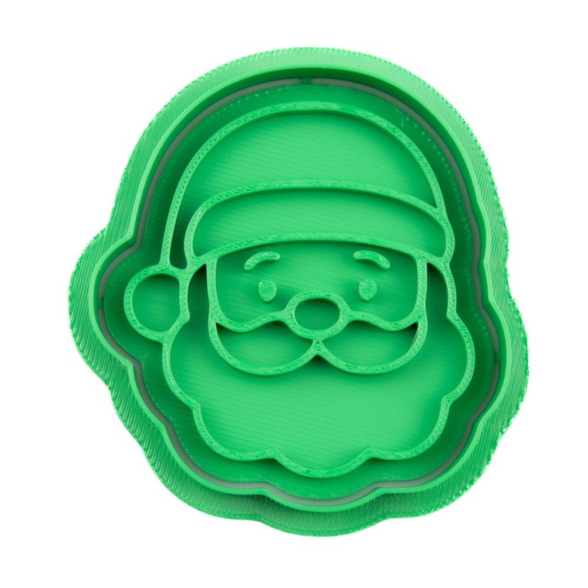 Santa - hlava | dvoudílné vykrajovátko