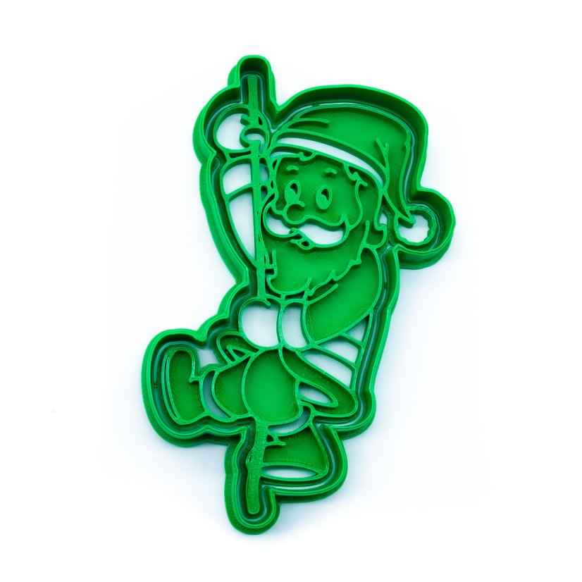 Santa na laně | dvoudílné vykrajovátko