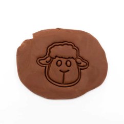 Ovečka - hlava | dvoudílné vykrajovátko