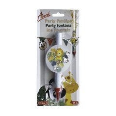 Dortová fontána Zoo bílá doba hoření 45s délka 12 cm